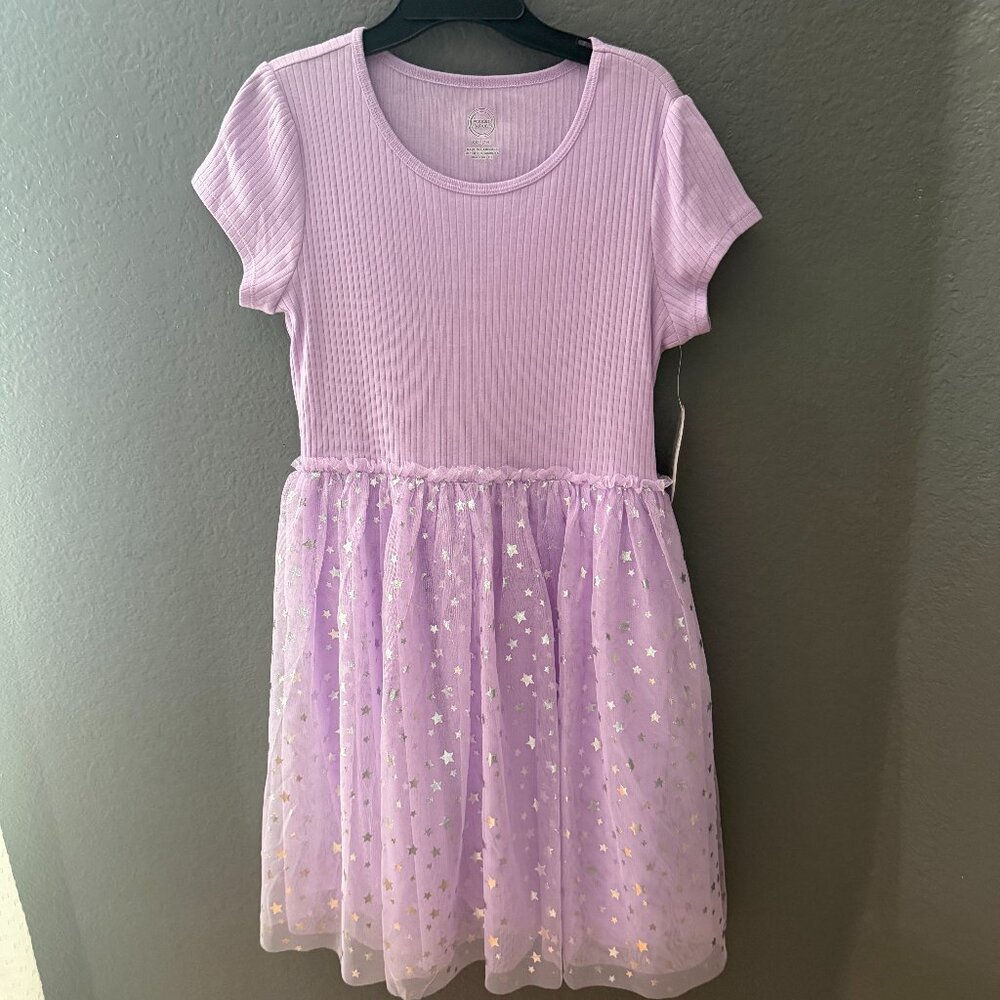 Wonder Nation Purple Star Tulle Dress | Girls XXL (18) | Party Dress